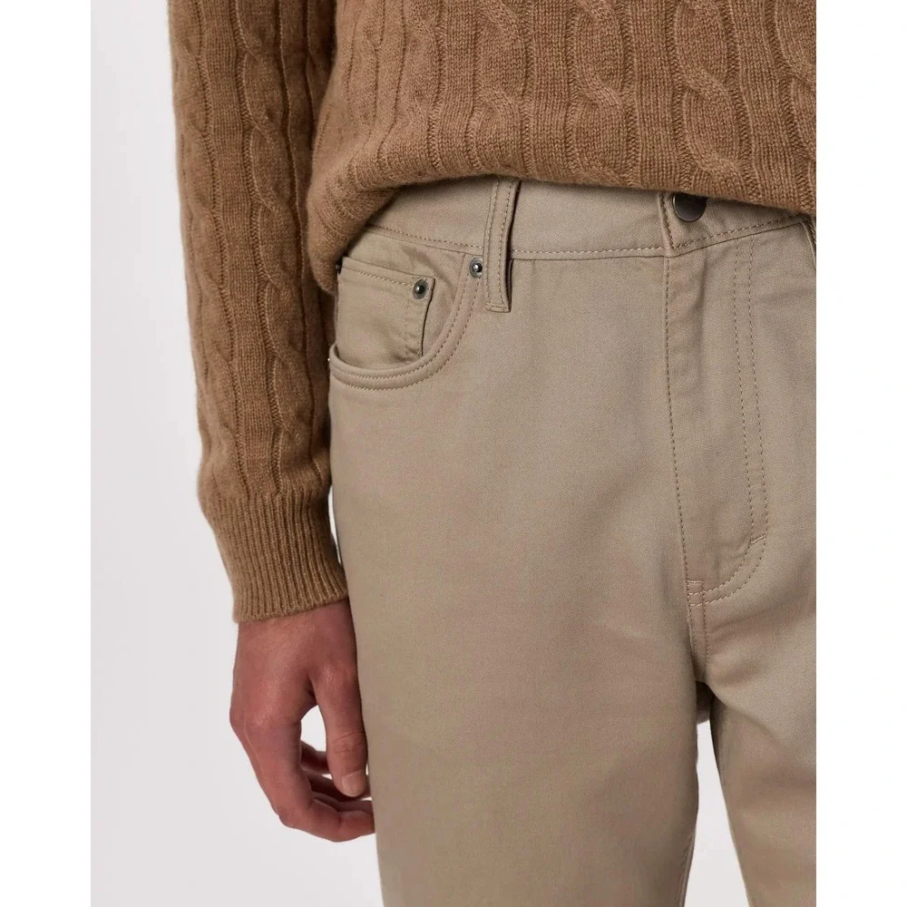 Quince Comfort Stretch 5-Pocket Traveler Pants 32x32 Sand Dune Khaki Mens
